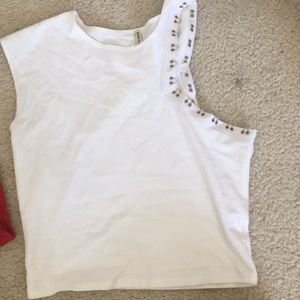 LF asymmetrical tank top